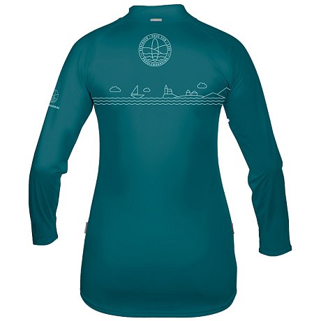 T-shirt donna PADDLEBOARDING PETROL lycra manica lunga