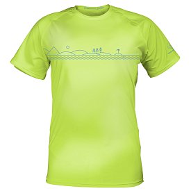 T-shirt uomo PADDLEBOARDING NEON GREEN lycra manica corta