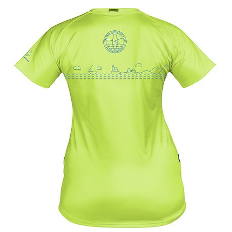 T-shirt donna PADDLEBOARDING NEON GREEN lycra manica corta