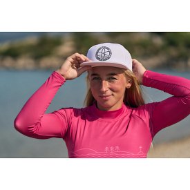 T-shirt donna PADDLEBOARDING DARK PINK lycra manica lunga