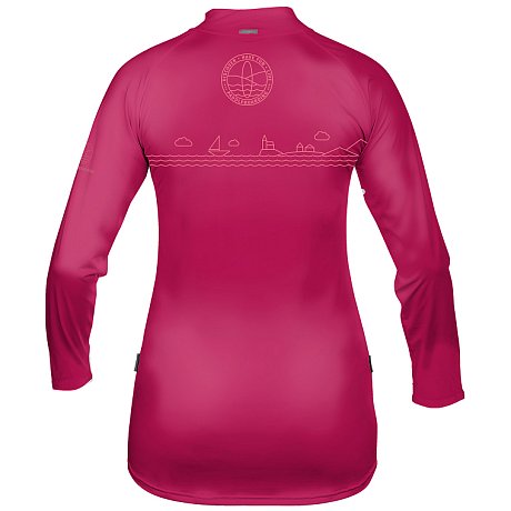 T-shirt donna PADDLEBOARDING DARK PINK lycra manica lunga