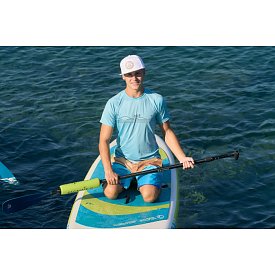 T-shirt uomo PADDLEBOARDING LIGHT BLUE lycra manica corta