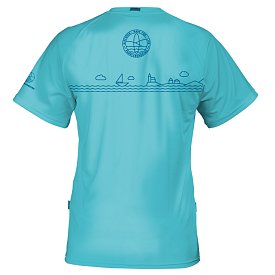 T-shirt uomo PADDLEBOARDING LIGHT BLUE lycra manica corta