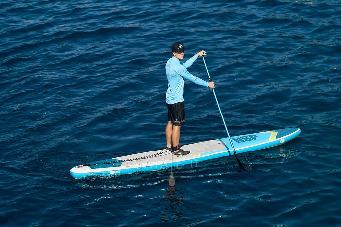 T-shirt uomo PADDLEBOARDING LIGHT BLUE lycra manica lunga