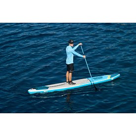 T-shirt uomo PADDLEBOARDING LIGHT BLUE lycra manica lunga