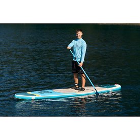 T-shirt uomo PADDLEBOARDING LIGHT BLUE lycra manica lunga