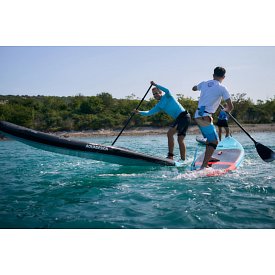 T-shirt uomo PADDLEBOARDING LIGHT BLUE lycra manica lunga