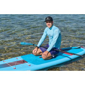 T-shirt uomo PADDLEBOARDING LIGHT BLUE lycra manica lunga