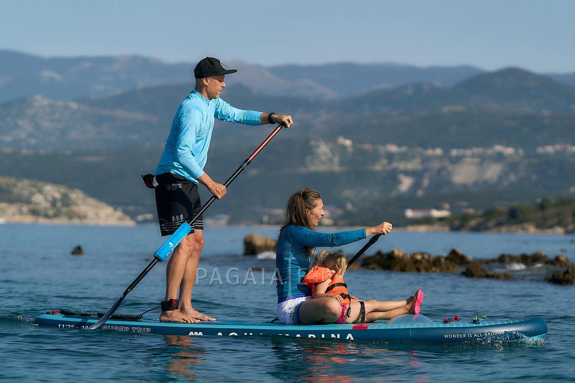 Tričko pánské PADDLEBOARDING LIGHT BLUE lycra dlouhý rukáv