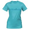 T-shirt donna PADDLEBOARDING LIGHT BLUE lycra manica corta