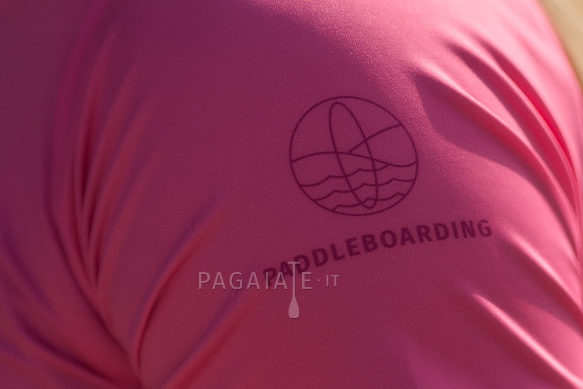 Tričko dámské PADDLEBOARDING PINK lycra krátký rukáv