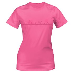 T-shirt donna PADDLEBOARDING PINK lycra manica corta