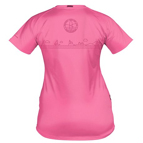 T-shirt donna PADDLEBOARDING PINK lycra manica corta