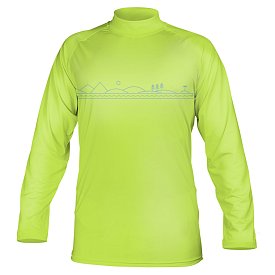 T-shirt uomo PADDLEBOARDING VERDE NEON lycra manica lunga