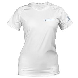 T-shirt donna  PADDLEBOARDING STAMP WHITE lycra manica corta