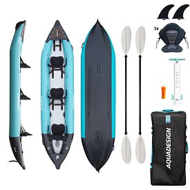 Kayak AQUADESIGN Koloa 400 - kayak gonfiabile 3 posti