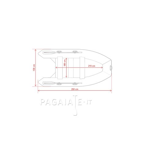 Gommone GLADIATOR AK260AD green - gommone gonfiabile con pavimento in drop-stitch