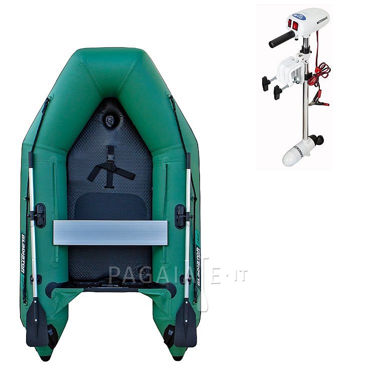 Gommone GLADIATOR AK260AD green - gommone gonfiabile con pavimento in drop-stitch