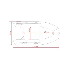 Gommone GLADIATOR LIGHT AK300WF green - gommone gonfiabile con pavimento in legno