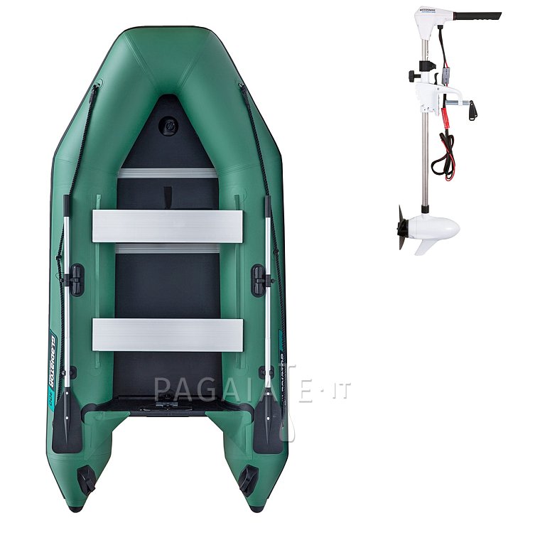 Gommone GLADIATOR LIGHT AK300WF green - gommone gonfiabile con pavimento in legno
