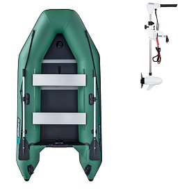 Gommone GLADIATOR LIGHT AK300WF green - gommone gonfiabile con pavimento in legno