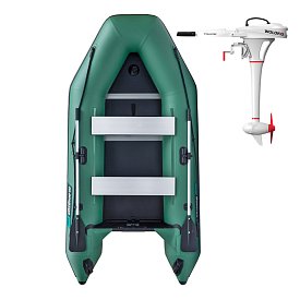 Gommone GLADIATOR LIGHT AK300WF green - gommone gonfiabile con pavimento in legno
