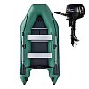 Gommone GLADIATOR LIGHT AK300WF green - gommone gonfiabile con pavimento in legno