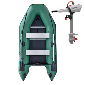 Gommone GLADIATOR LIGHT AK300WF green - gommone gonfiabile con pavimento in legno