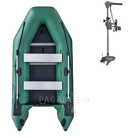 Gommone GLADIATOR LIGHT AK300WF green - gommone gonfiabile con pavimento in legno