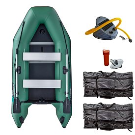 Gommone GLADIATOR LIGHT AK300WF green - gommone gonfiabile con pavimento in legno