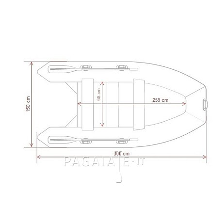 Gommone GLADIATOR LIGHT AK300AD green - gommone gonfiabile con pavimento in drop-stitch