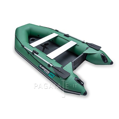 Gommone GLADIATOR LIGHT AK300AD green - gommone gonfiabile con pavimento in drop-stitch