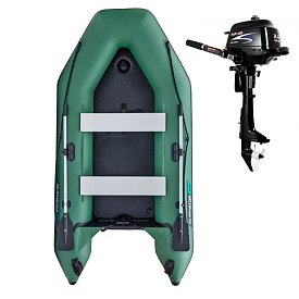 Gommone GLADIATOR LIGHT AK300AD green - gommone gonfiabile con pavimento in drop-stitch