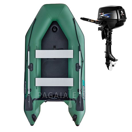 Gommone GLADIATOR LIGHT AK300AD green - gommone gonfiabile con pavimento in drop-stitch