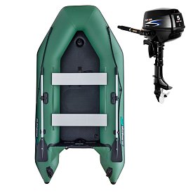 Gommone GLADIATOR LIGHT AK300AD green - gommone gonfiabile con pavimento in drop-stitch
