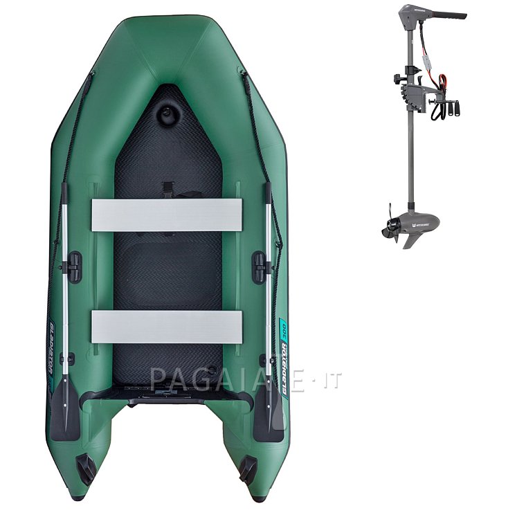 Gommone GLADIATOR LIGHT AK300AD green - gommone gonfiabile con pavimento in drop-stitch