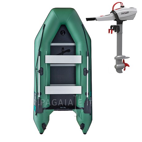 Gommone GLADIATOR LIGHT AK320WF green - gommone gonfiabile con pavimento in legno