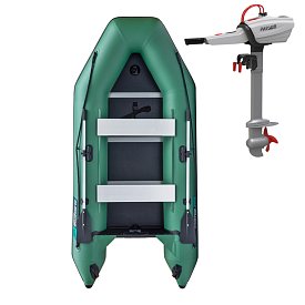 Gommone GLADIATOR LIGHT AK320WF green - gommone gonfiabile con pavimento in legno
