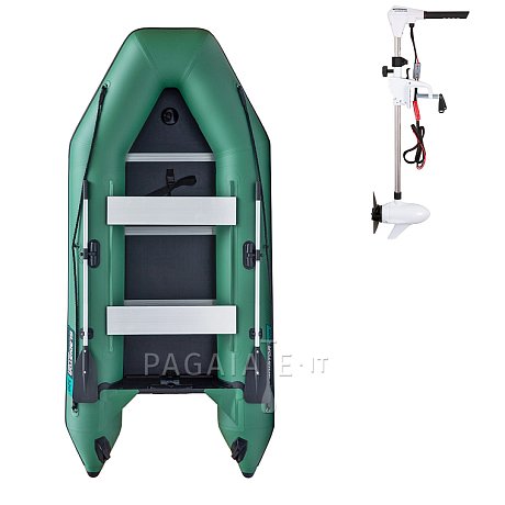 Gommone GLADIATOR LIGHT AK320WF green - gommone gonfiabile con pavimento in legno