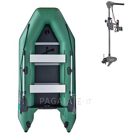 Gommone GLADIATOR LIGHT AK320WF green - gommone gonfiabile con pavimento in legno