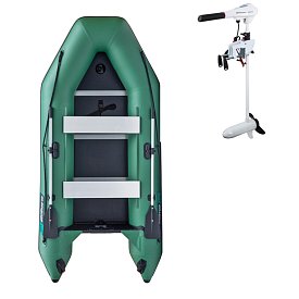 Gommone GLADIATOR LIGHT AK320WF green - gommone gonfiabile con pavimento in legno
