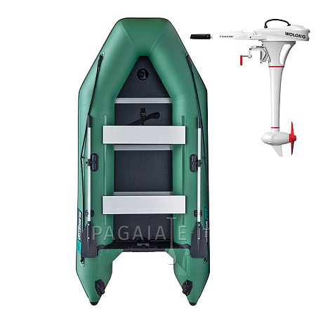 Gommone GLADIATOR LIGHT AK320WF green - gommone gonfiabile con pavimento in legno