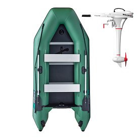Gommone GLADIATOR LIGHT AK320WF green - gommone gonfiabile con pavimento in legno