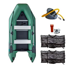 Gommone GLADIATOR LIGHT AK320WF green - gommone gonfiabile con pavimento in legno