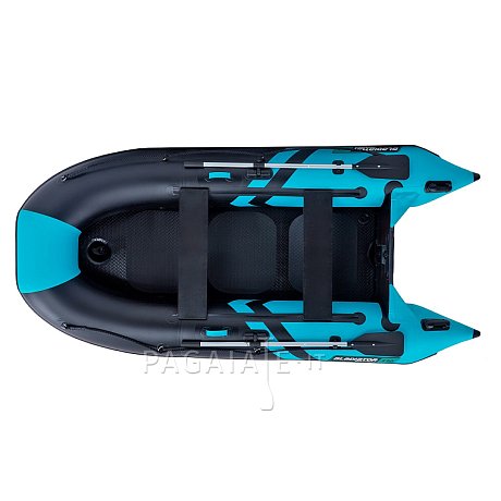 Gommone GLADIATOR CLASSIC B330AD black turquoise - gommone gonfiabile con pavimento in drop-stitch