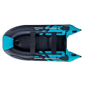 Gommone GLADIATOR CLASSIC B330AD black turquoise - gommone gonfiabile con pavimento in drop-stitch