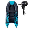 Gommone GLADIATOR CLASSIC B330AD black turquoise - gommone gonfiabile con pavimento in drop-stitch