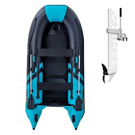 Gommone GLADIATOR CLASSIC B330AD black turquoise - gommone gonfiabile con pavimento in drop-stitch