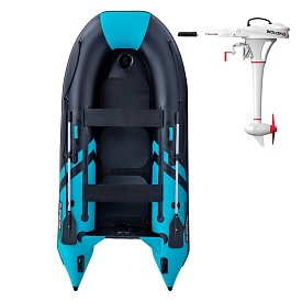 Gommone GLADIATOR CLASSIC B330AD black turquoise - gommone gonfiabile con pavimento in drop-stitch