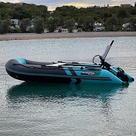 Gommone GLADIATOR CLASSIC B330AD black turquoise - gommone gonfiabile con pavimento in drop-stitch